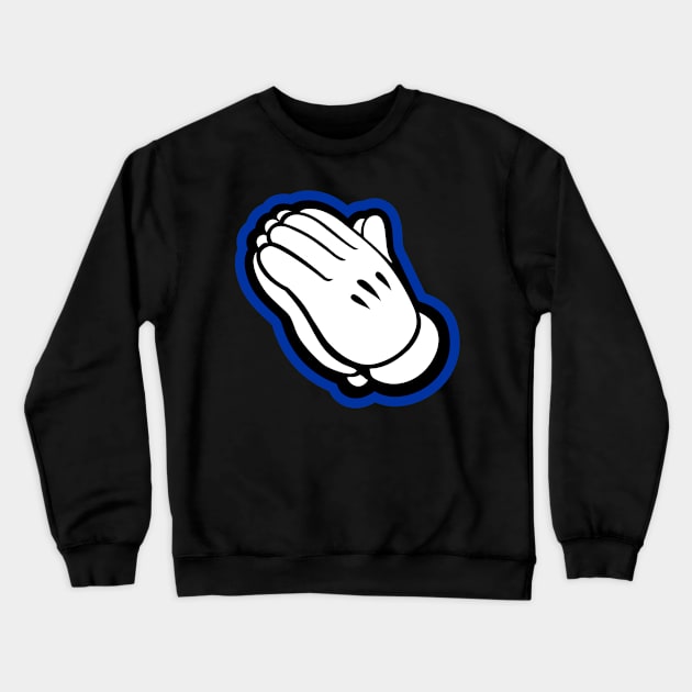 Praying hands-royal Crewneck Sweatshirt by God Given apparel